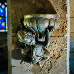 Vintage Holy Water Font
