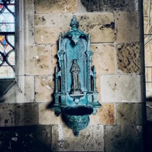 Antique Holy Water Font, reclaimed from a family Chapel